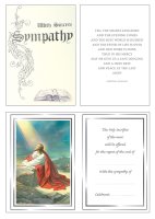 Mass Card/Cream Cover/Pkd 6's   (2181)