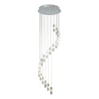 GALILEO 20 LIGHT CLUSTER PENDANT POLISHED CHROME - 3M DROP LED