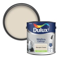 Dulux Soft Sheen Georgian Cream 2.5L Paint Tin & Colour Swatch