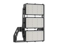 STADION 1800W LED Sports Light, Narrow Asymmetric Beam, IP66, Black, 5700K