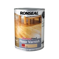 Ronseal Diamond Hard Floor Varnish Clear Gloss 5L Tin
