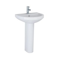 Tucker French Radlett 560mm Two Taphole Basin (Full Pedestal)