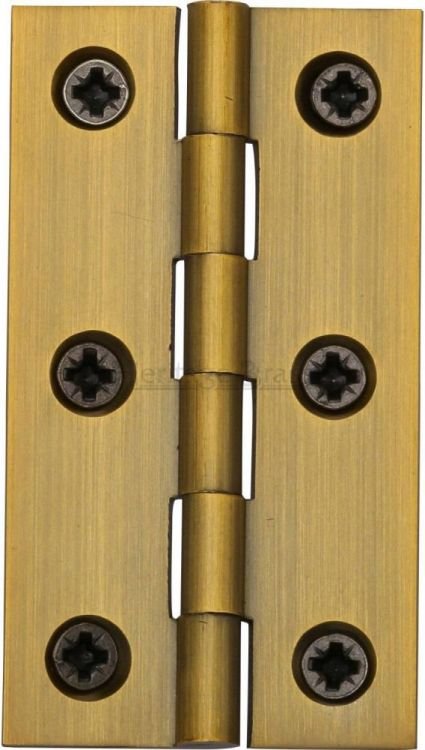 HG99-120-AT - Heritage Brass Hinge Brass 2 1/2 x 1 3/8 Antique Brass Finish