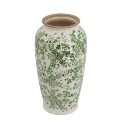 Green Leaf Floral Vase - 37cm
