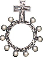 Rosary Ring - Oxidised   (6412)