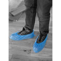 Shield Disposable Overshoes - Blue 16"