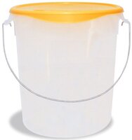 Storage Container Round With Handle 20.8 Litre White R/M
