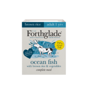 Forthglade Complete Adult Dog Tray Ocean Fish Brown Rice & Veg 395g x 18