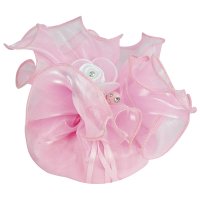 Organza Drawstring Square Doily Pink - 300 x 300