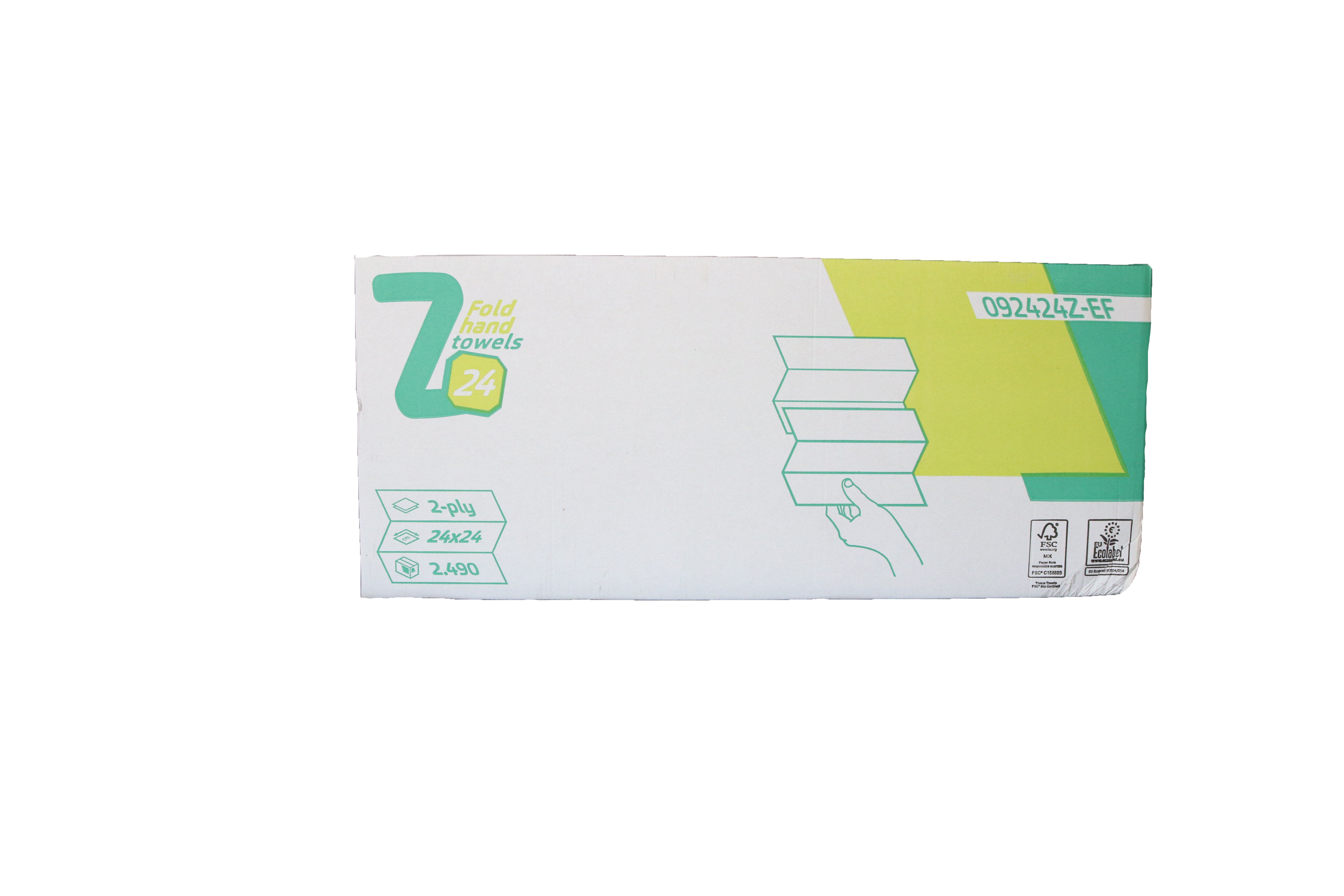 ZFold White Paper Hand Towel Pure Virgin 2ply Wipeout