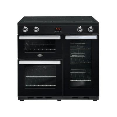 Belling Cookcenter 90cm Induction Range Cooker - Black