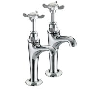 Bristan 1901 High Neck Pillar Taps Chrome N HNK C