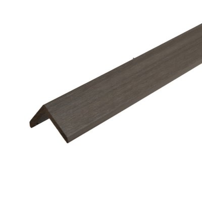 Linear Slatted L Trim 2.9m Grey 50x50mm for Tippers Composite Cladding