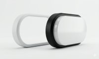 Falcon 9/12/18W LED Oval CCT Sensor Bulkhead 1590Lm Black/White Trim