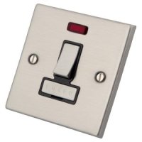 Stainless Steel Switched Fused Spur & Neon 13 Amp