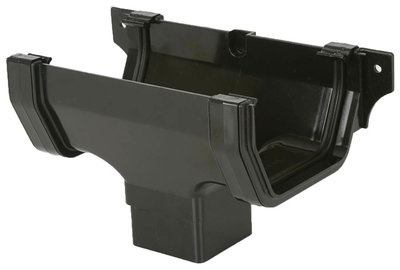 114mm Squarestyle Running Outlet Black