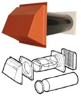 Stadium Anti-Draught Black Hole Ventilator BM725 Terracotta Outer Cowl