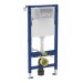 Geberit Alpha 112cmH Frame & Cistern, plus Alpha01 Round Flush Plate 458.041.21.2