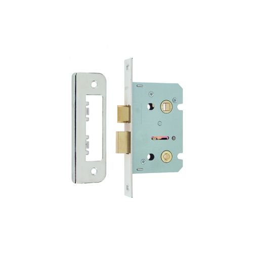 JL460NP - 76mm NP Bathroom Lock Square
