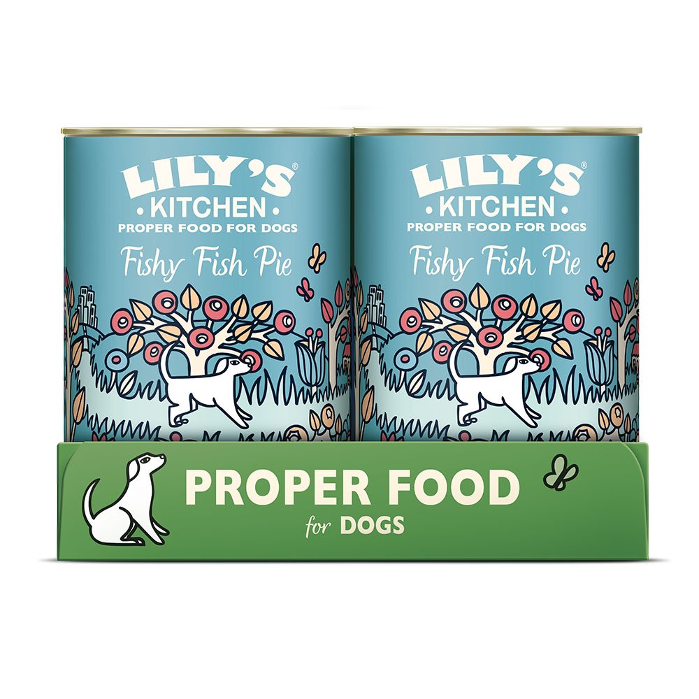Lilys Kitchen Dog Tin Fishy Fish Pie With Peas 6x400g