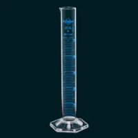 Graduated cylinder, 2000ML, class A Borosilicate glass. With pour spout