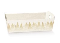 TRAY 400x300x120MM CREAM/GOLD FOREST