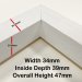 ____ Size 7" x 5"____   2032 Canvas Floater Tray Frame