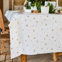 Gold Star Paper Tablecloth