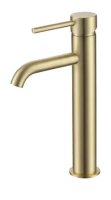 GIRO BRUSHED BRASS TALL MONO BASIN MIXER