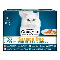 Gourmet Pearle Cat Pouch Seaside Duo Ocean Fish & Tuna Salmon & White Fish 4x12x85g