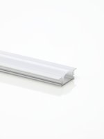 2m Aluminum Recessed Profile Silver Opal Cover