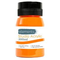 Elements 500ml Acrylic Cadmium Orange