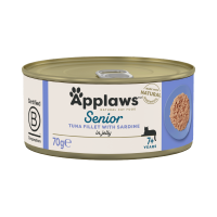 Applaws Senior Cat Can - Tuna & Sardine in Jelly 70g x 24