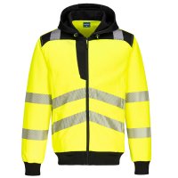 PW3 HI-VIS ZIP HOODIE