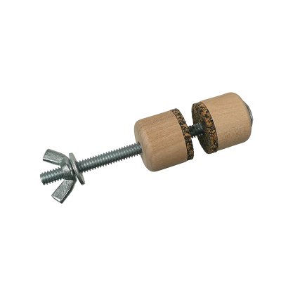 Double bass screw clamp padded jaws