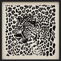 Hand Painted Picture The Leopard 60x60cm