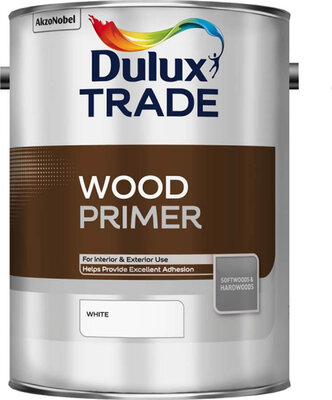 Dulux Trade Wood Primer White 5L Paint 5183995