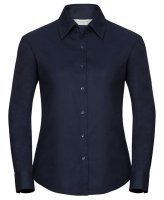 Russell Women's Long Sleeve Oxford Shirt - Navy