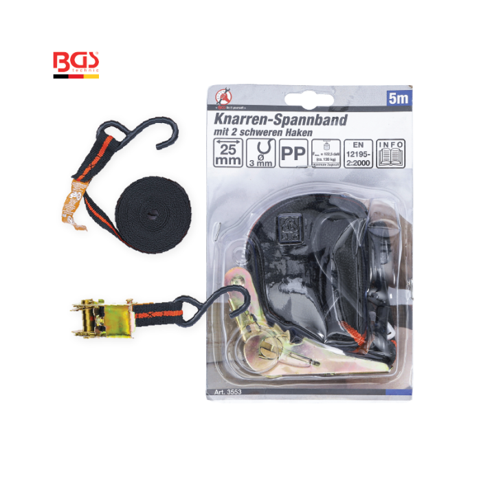 Ratchet Tie Down Strap (5m x  24mm)