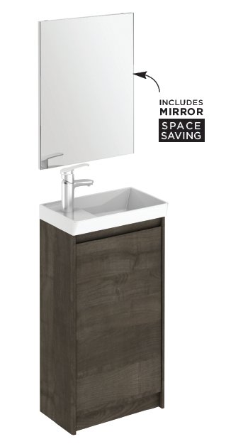 DIJON Cloakroom Floor Standing Furniture Pack Samara Ash
