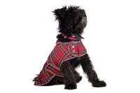 Ancol Red Tartan Dog Coat Medium 40cm x 1