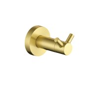 ERLA DESTINO BRUSHED BRASS DOUBLE ROBE HOOK