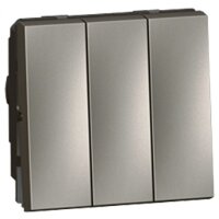 Legrand Arteor 2 Mod 3 Gang 1 Way Switch