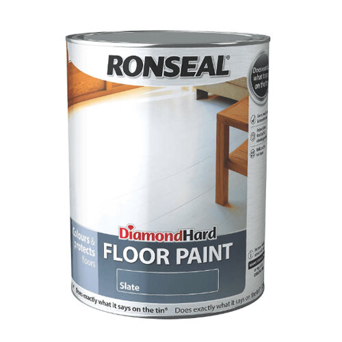 Ronseal Diamond Hard Floor Paint - Slate 5L