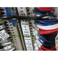 Terminal Marker, 6x5mm, White, Strip Form Modular