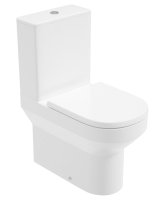 BASE RIMLESS FULLY SHROUDED WC & SOFT CLOSE SEAT SEAT