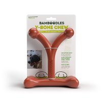 Bamboodles Y-Bone Bacon Dog Chew Large x 1