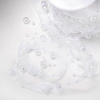 Pearls & Roses Ribbon White - 5m