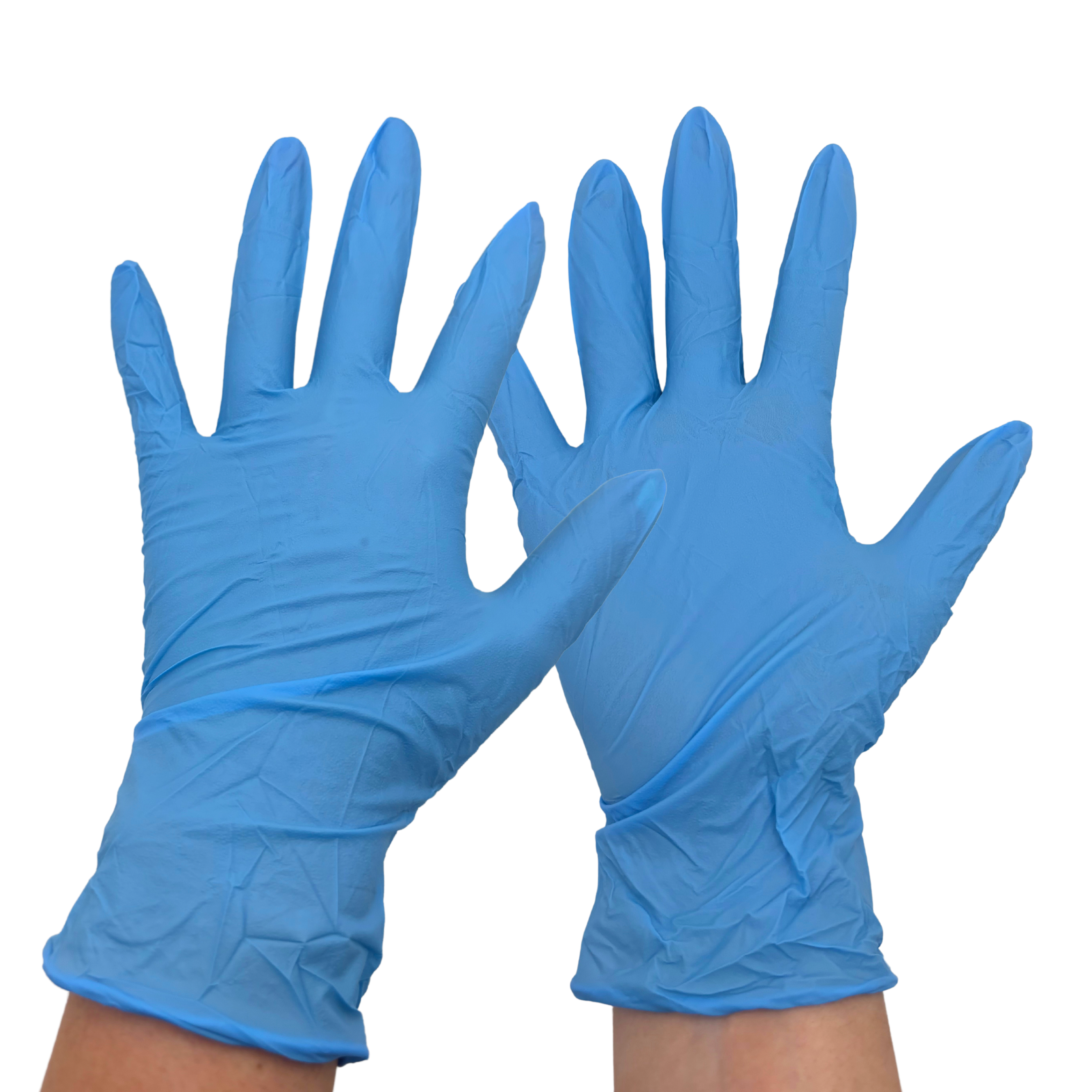 Bodytech Fully Textured Nitrile Gloves, Powder Free, Blue, 1000/Case