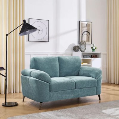 Tokyo 2 Seater Fixed Sofa - Teal 1